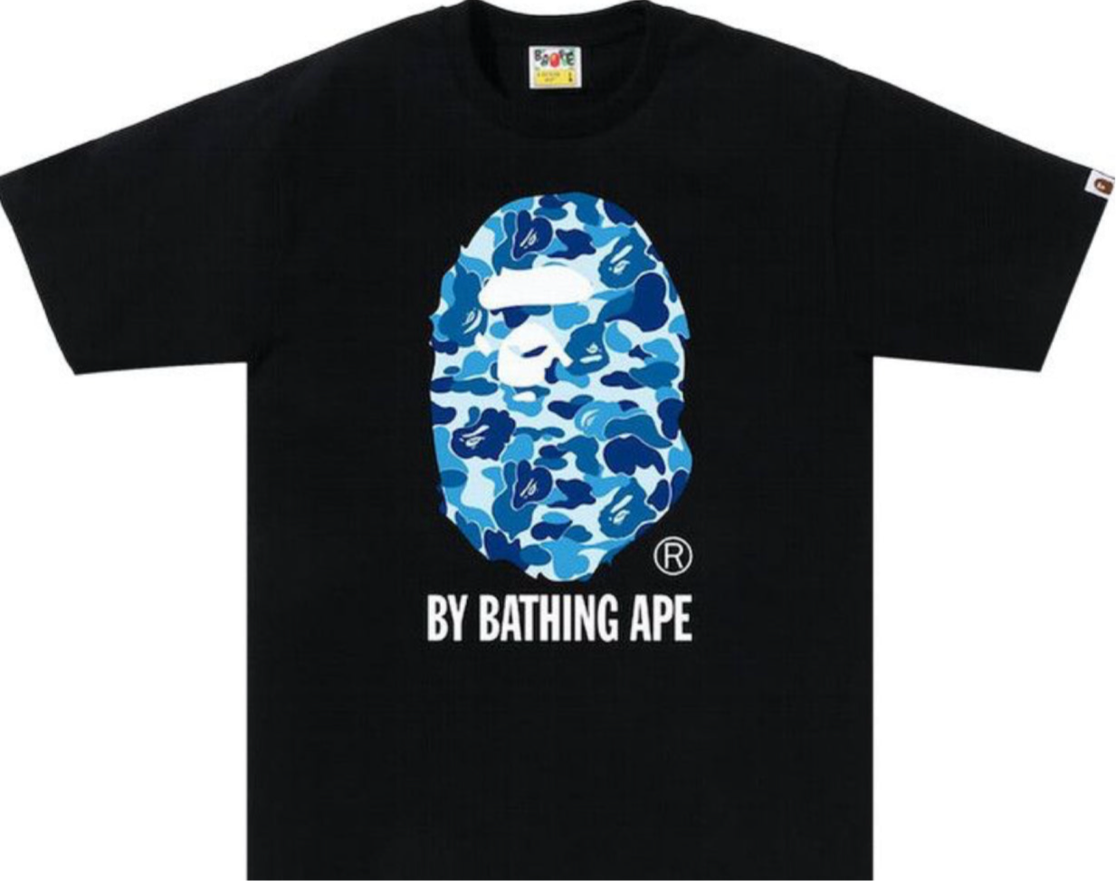 Bape ABC Camo Black/Blue Tee