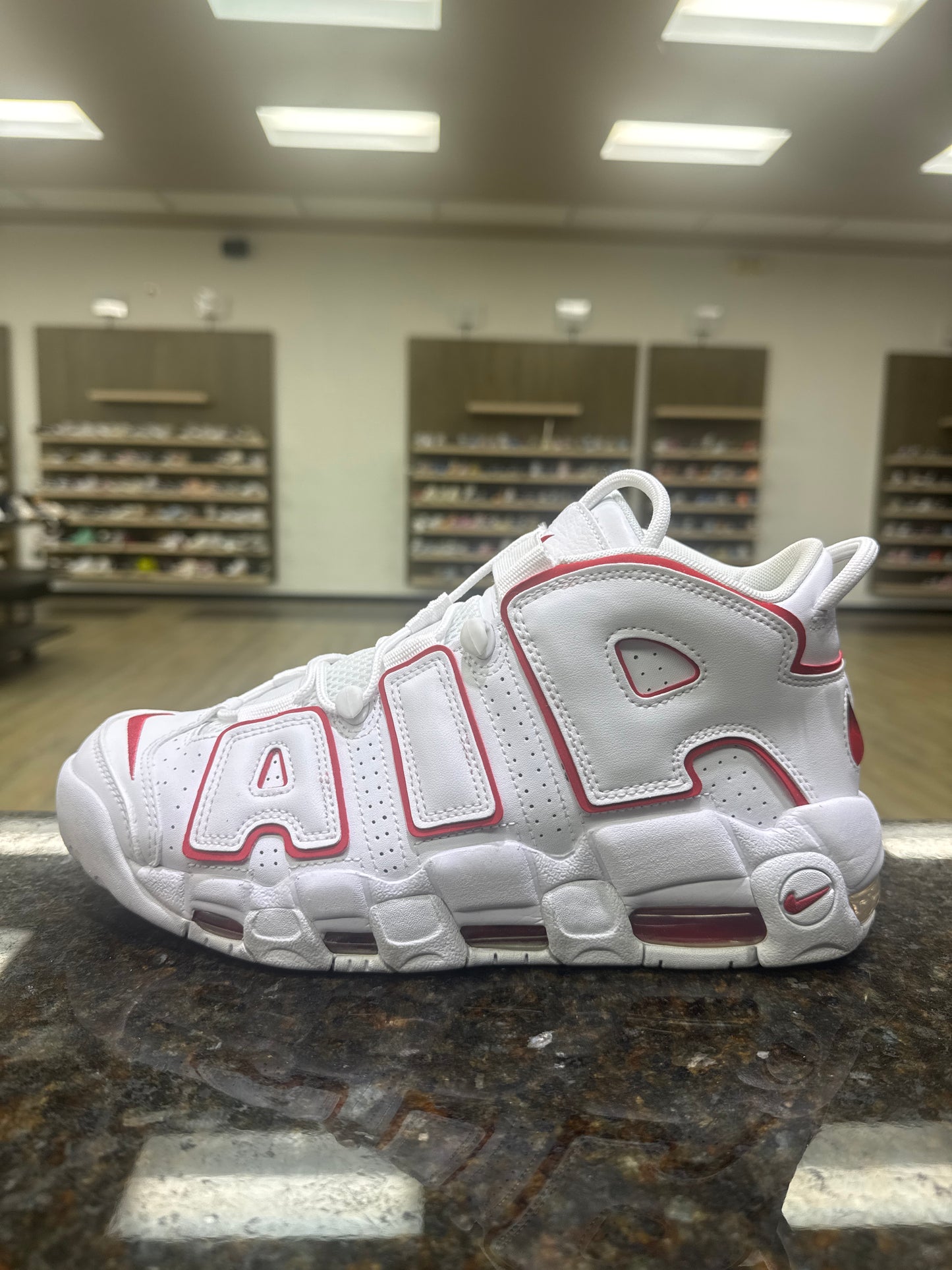 Air More Uptempo 96 White Red USED With Box