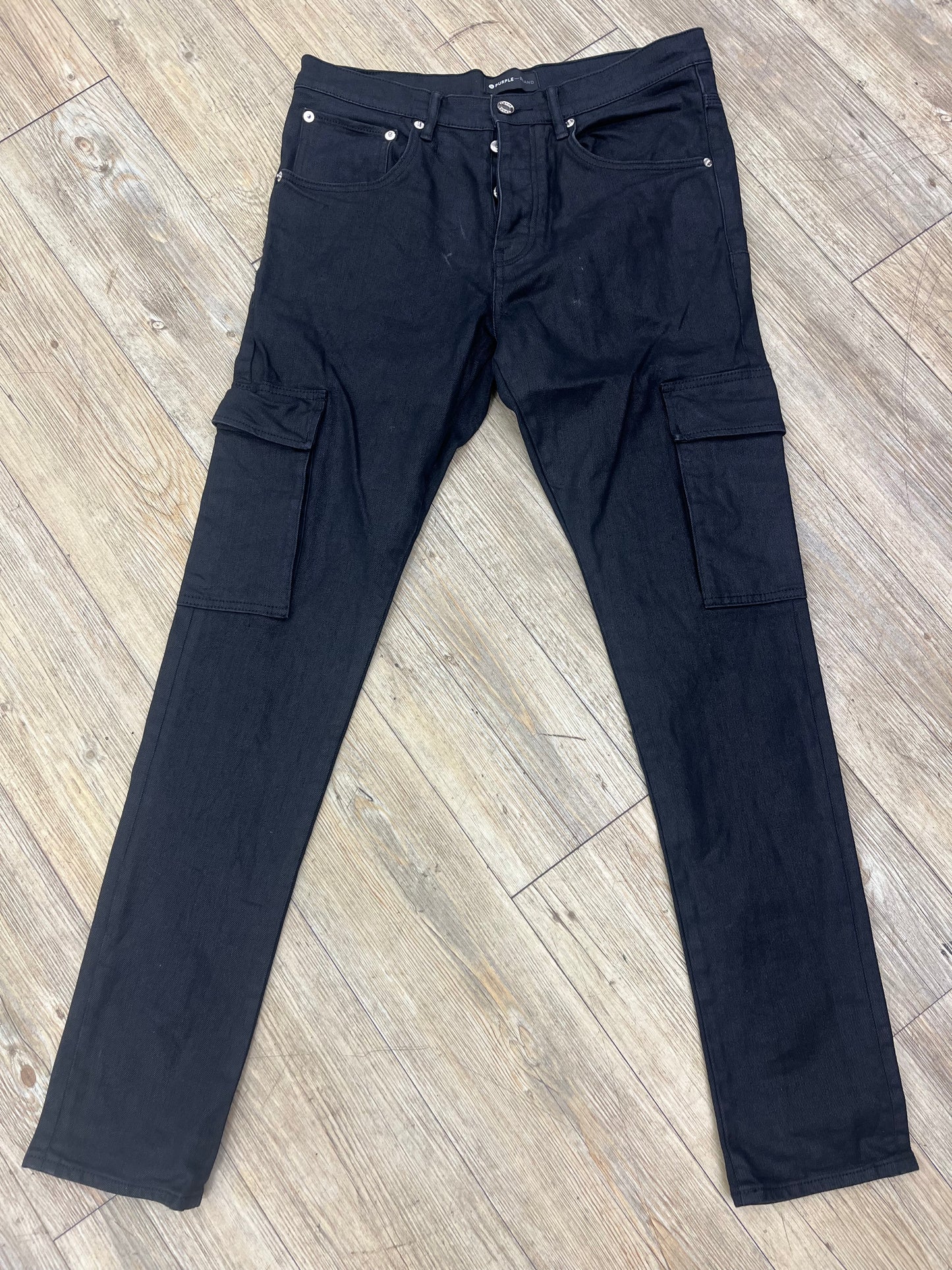 Purple black jeans