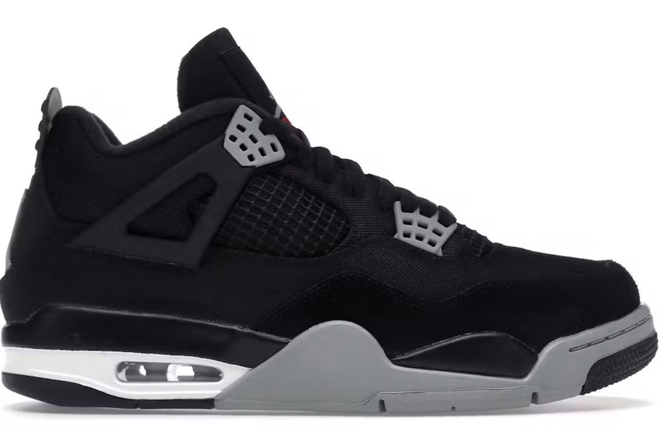 Jordan 4 Black Canvas