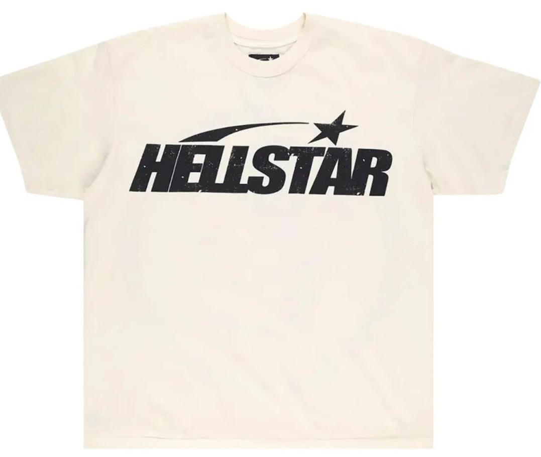 Hellstar Classic White Black Tee