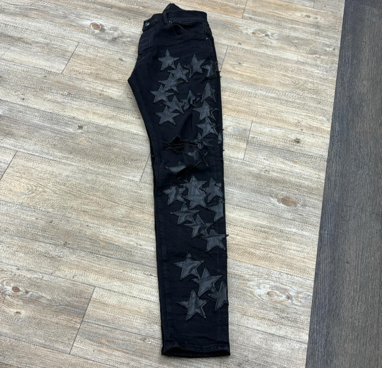 Amiri all black used jeans