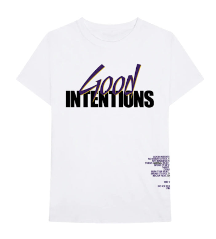 Vlone white good intentions