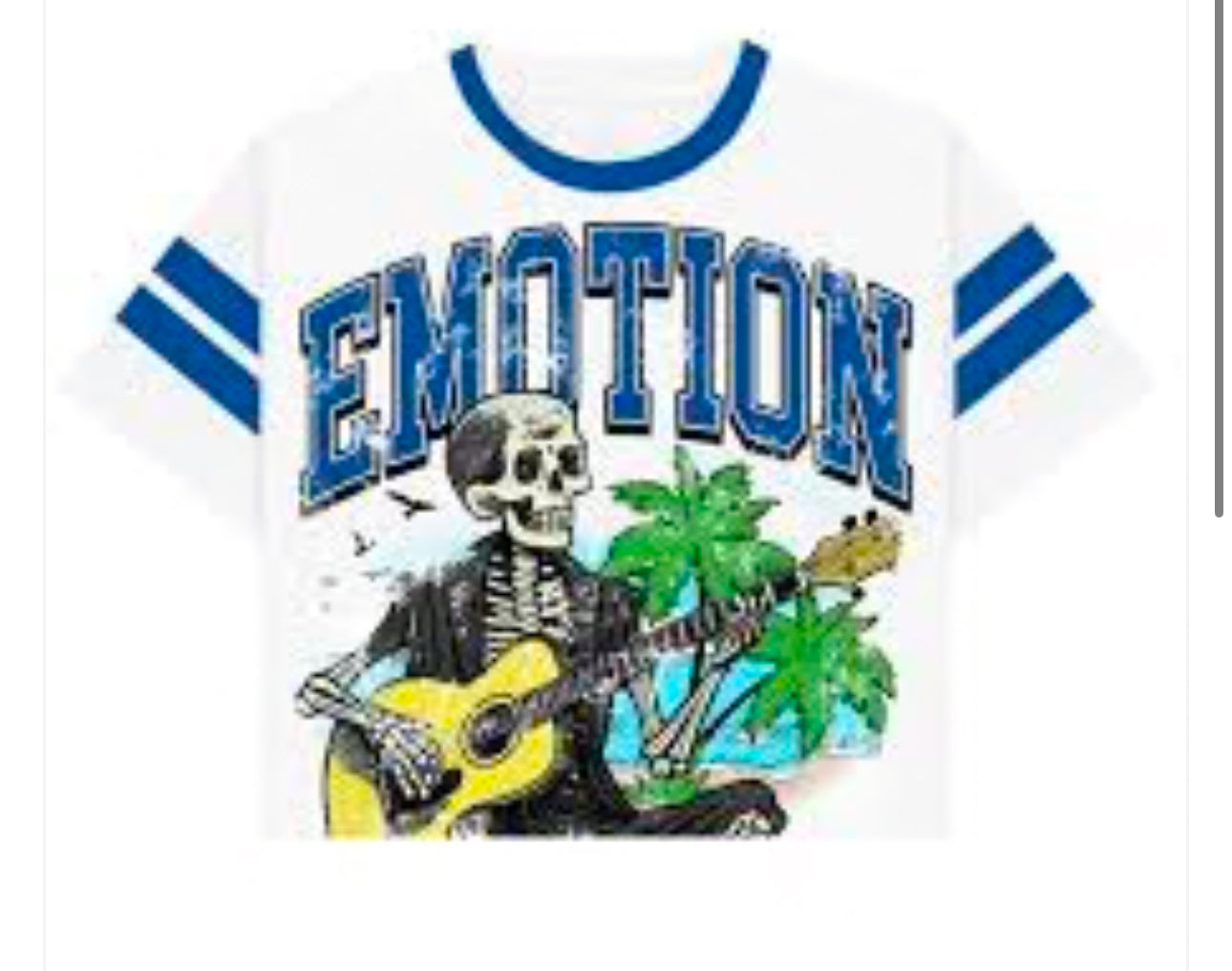 Mixed Emotion Cropped Beach Tee