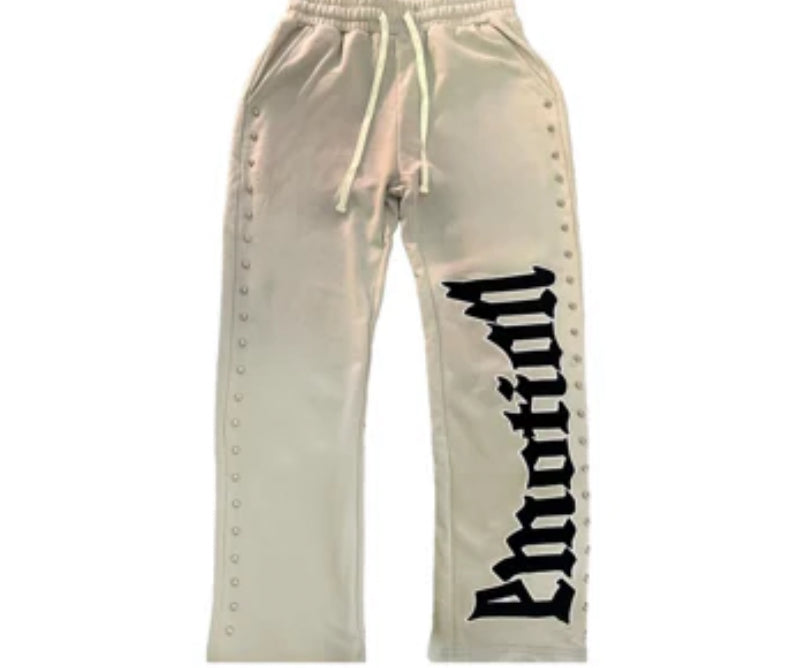 Mixed Emotion Cream Sweatpants
