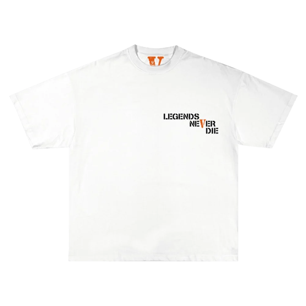 Vlone “Legends Never Die” White Tee Buttery Fly