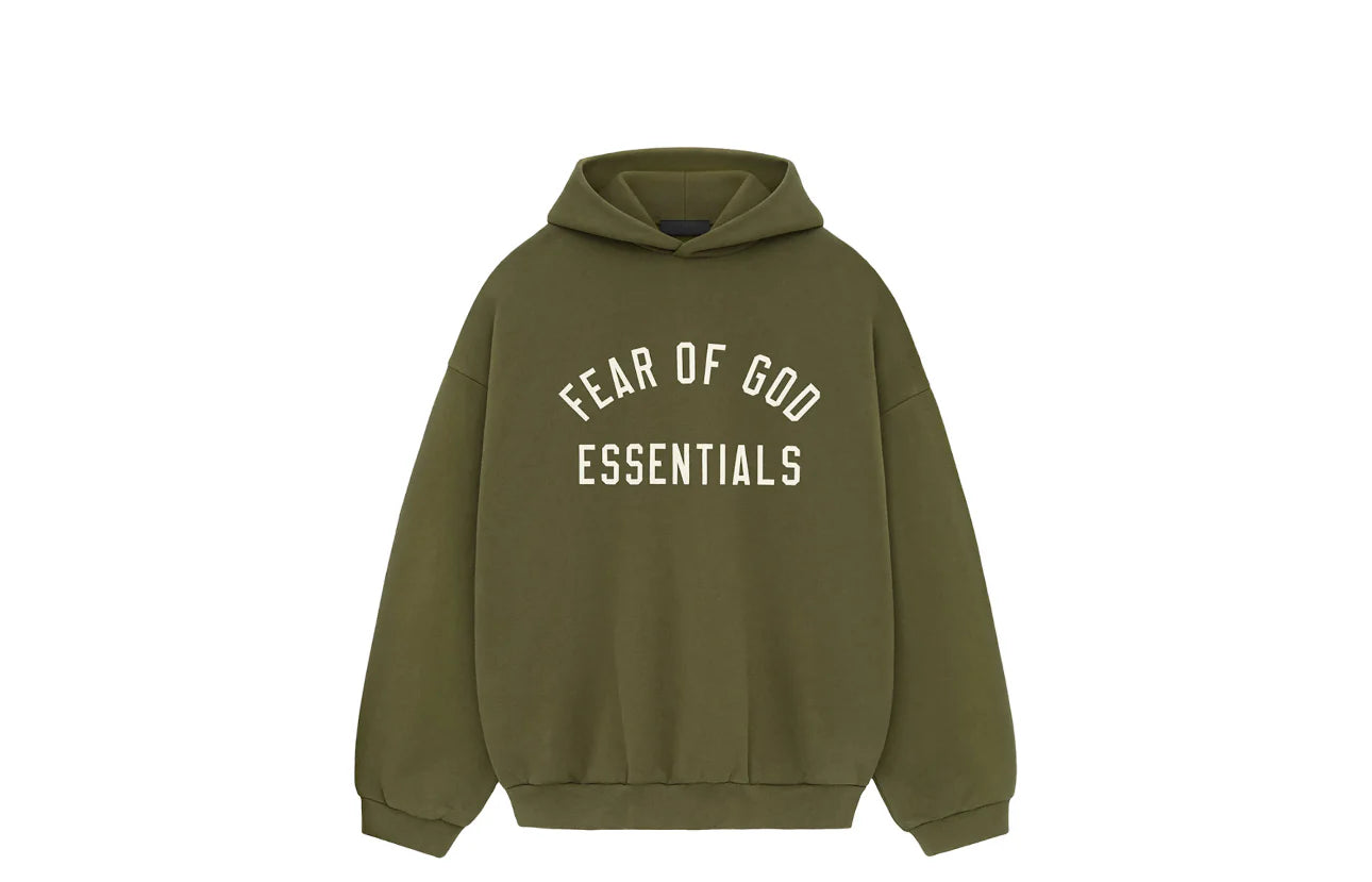 Essential Military Green Fleece Hoodie