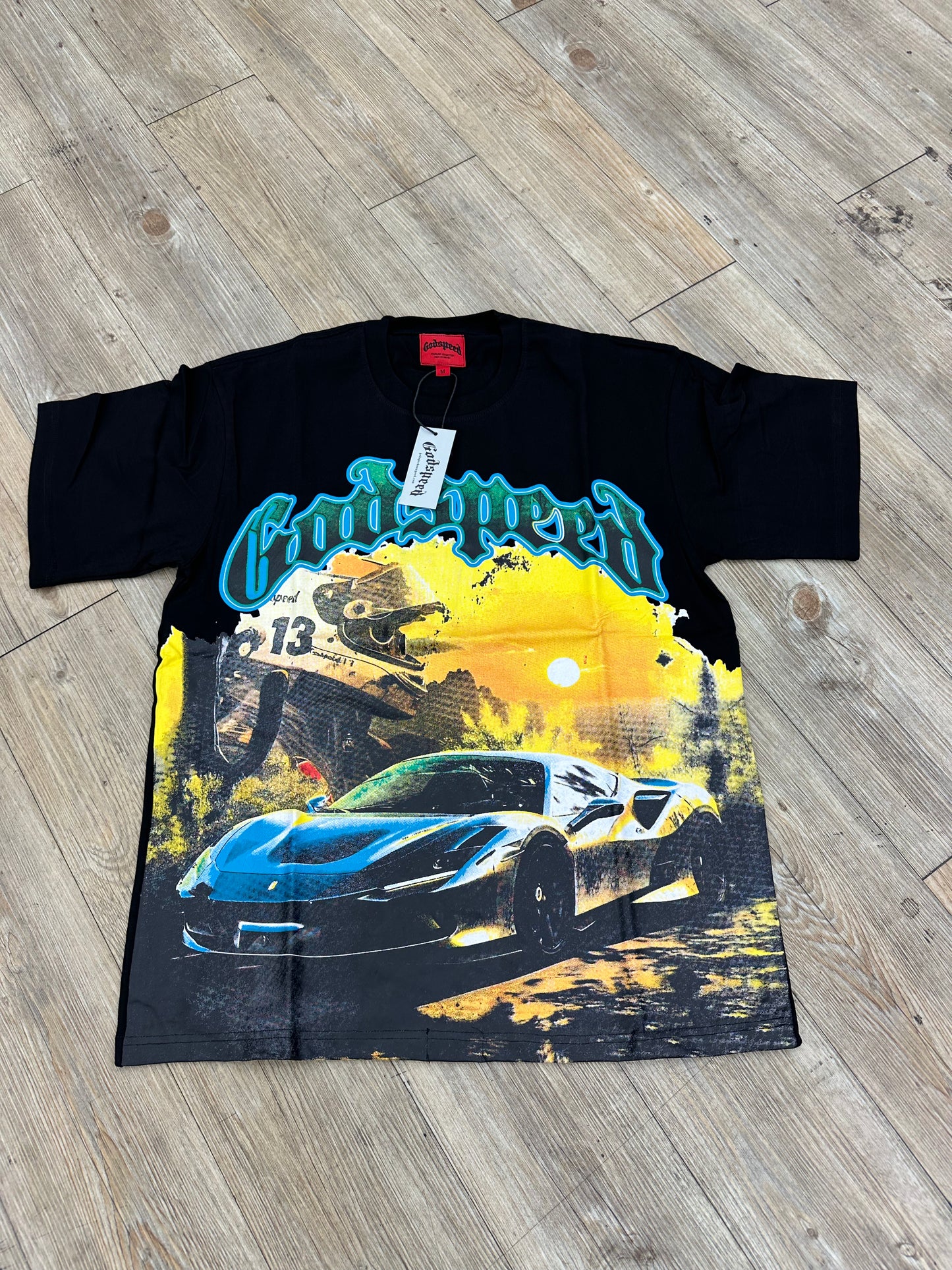 God speed black Ferrari tee