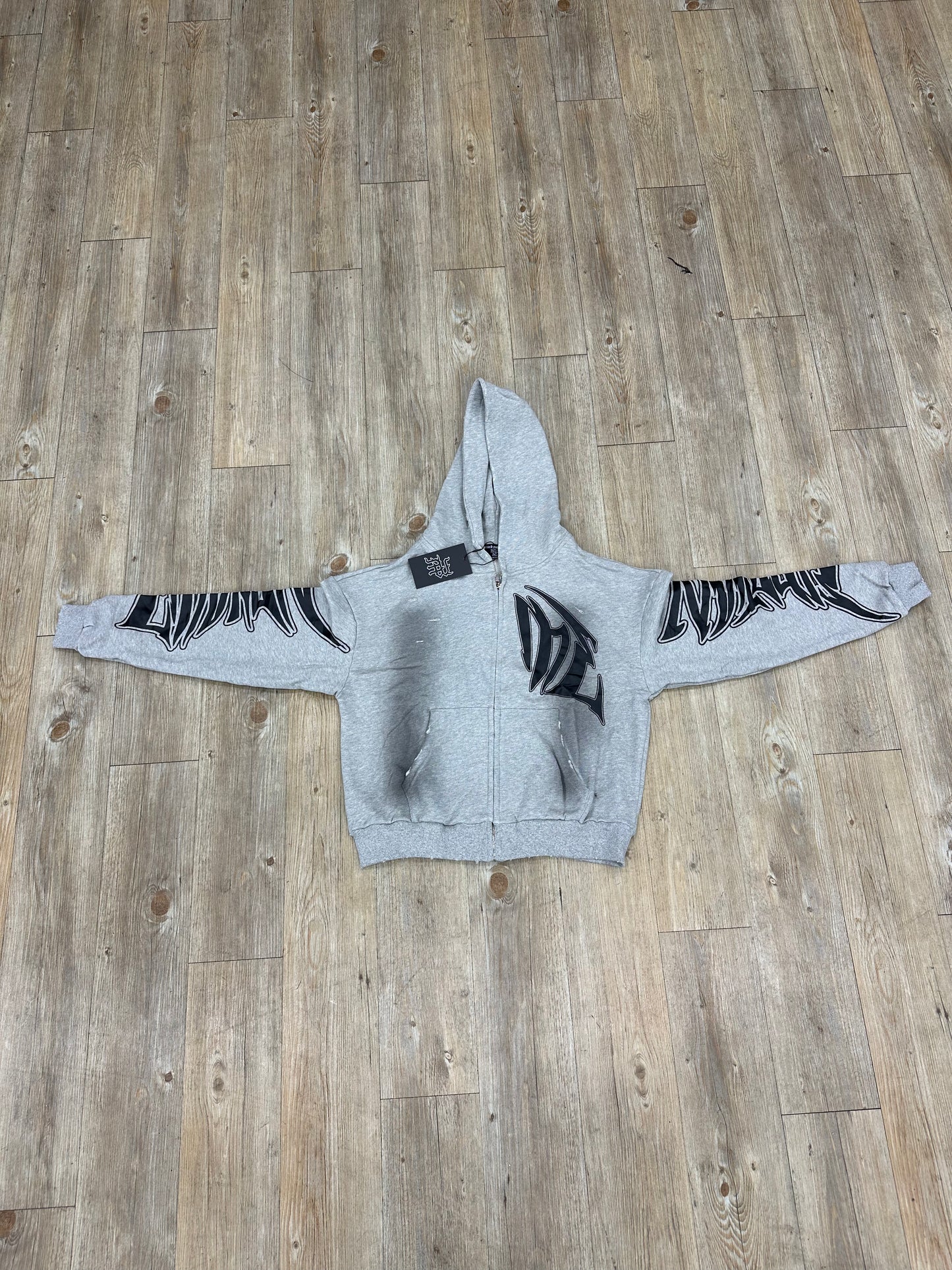 Mixed Emotion Grey Zip-Up