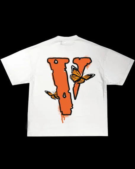 Vlone “Legends Never Die” White Tee Buttery Fly