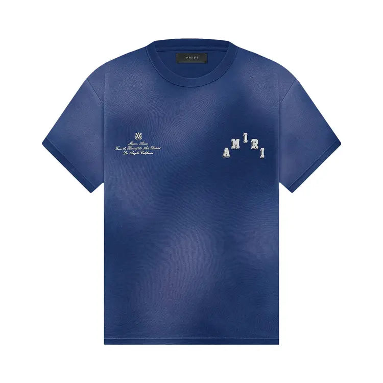 Amiri blue Vintage Collegiate Tee