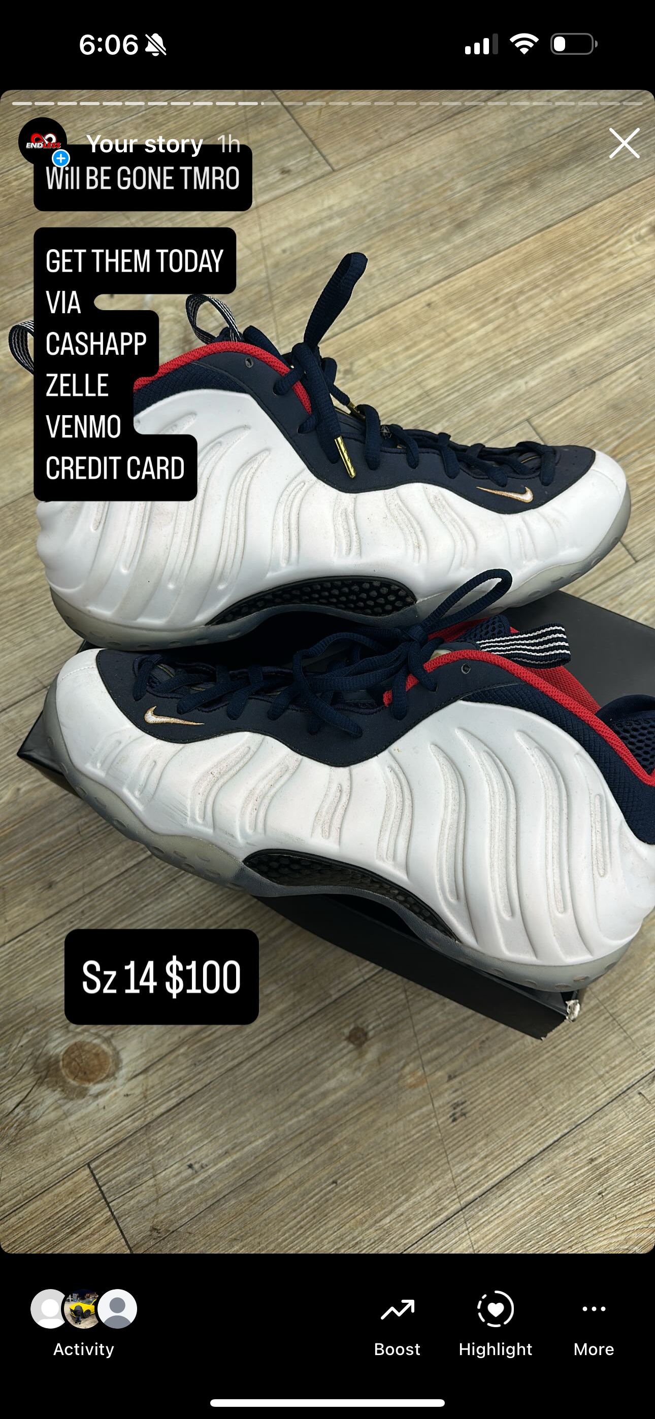 Foamposite Olympic w box