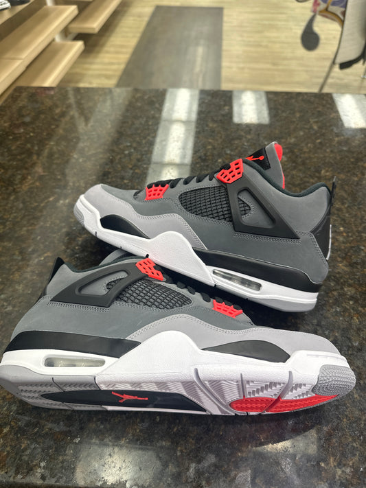 Jordan 4 infrared red with no box brand new ￼￼