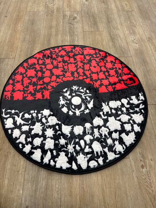 Pokeball W Pokémon Rug
