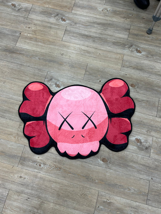Pink Kaws Head - Rug