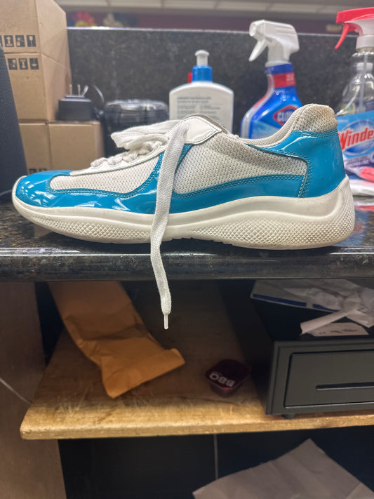 Prada acb light blue white