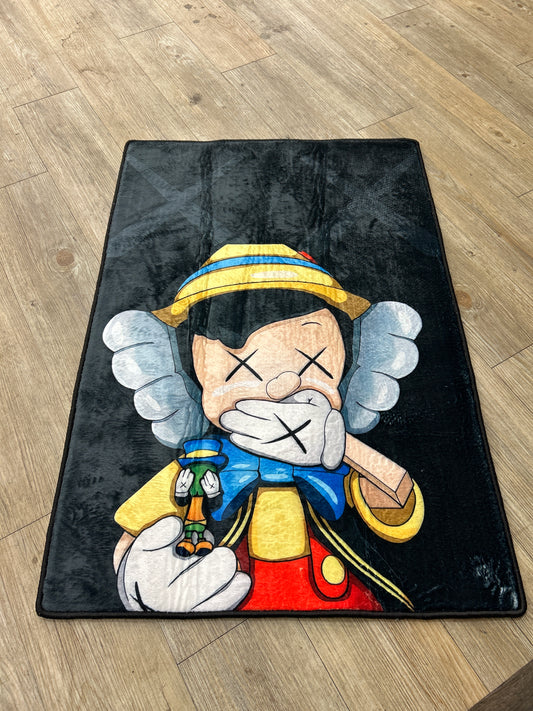 Pinocchio Kaws rug