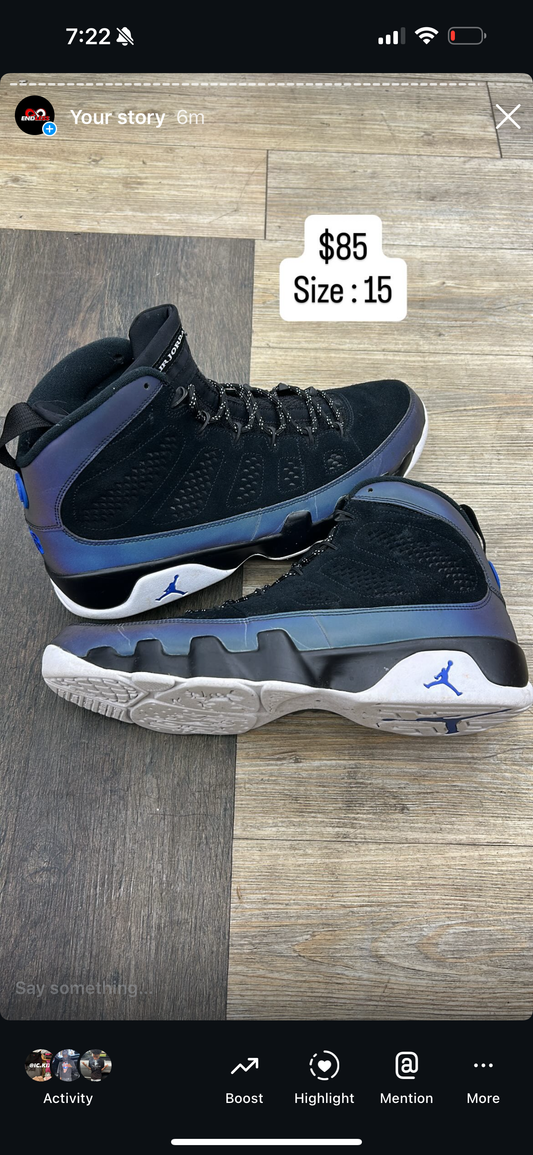 Jordan 9 Racer blue