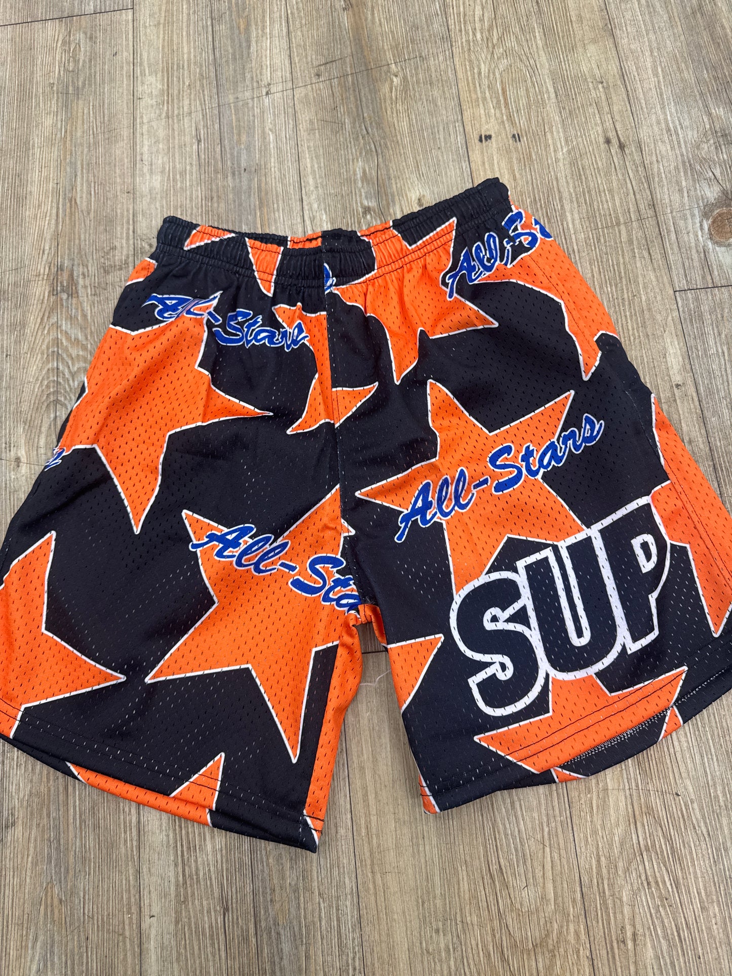 Sup Black and Orange All Star Shorts