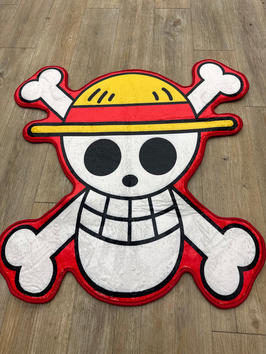 Luffy Pirate Ship Flag Rug