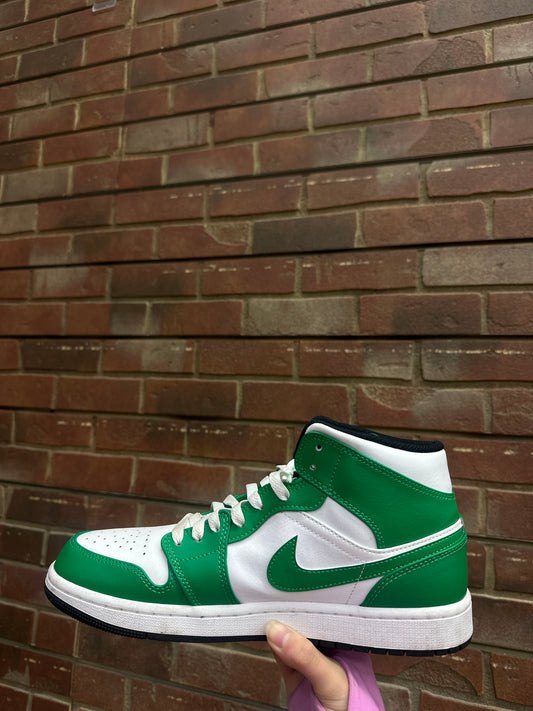 Jordan 1 mid lucky green no box