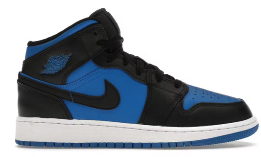 Jordan 1 Mid Black Royal Blue (GS)