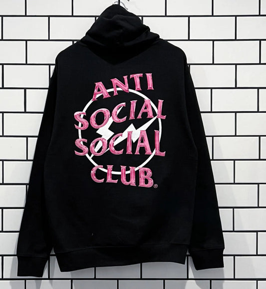 ASSC Fragment Black Pink Hoodie