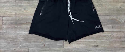 Amiri black shorts ( used )