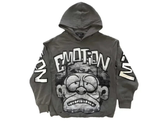 Mixed emotion grey hoodie