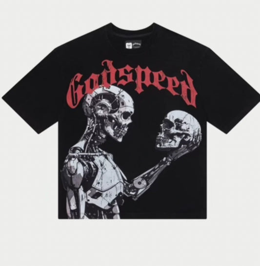 God Speed Black Mankind VS AI Tee