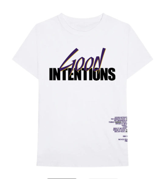 Vlone white good intentions