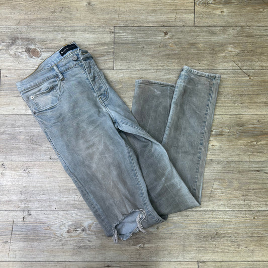 Purple denim brown dirty wax