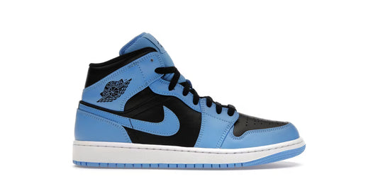 Jordan 1 Mid University Blue Black