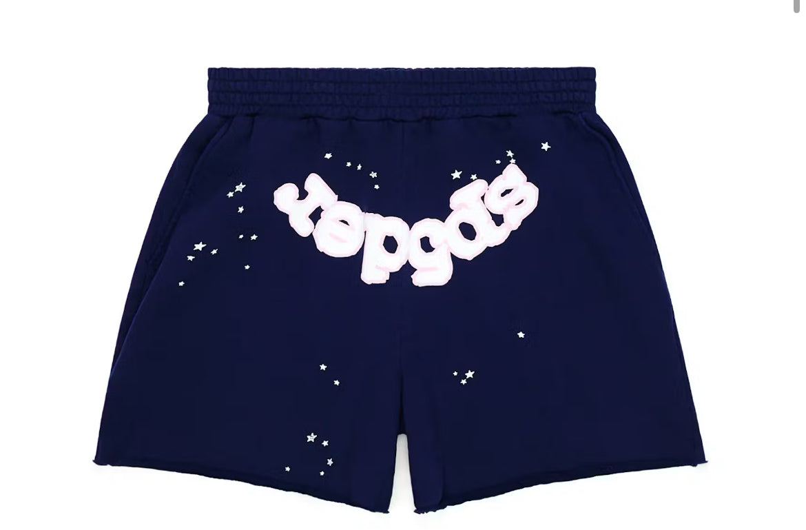 Spider og web logo sweat navy shorts