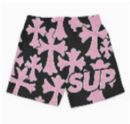 Sup black & pink shorts