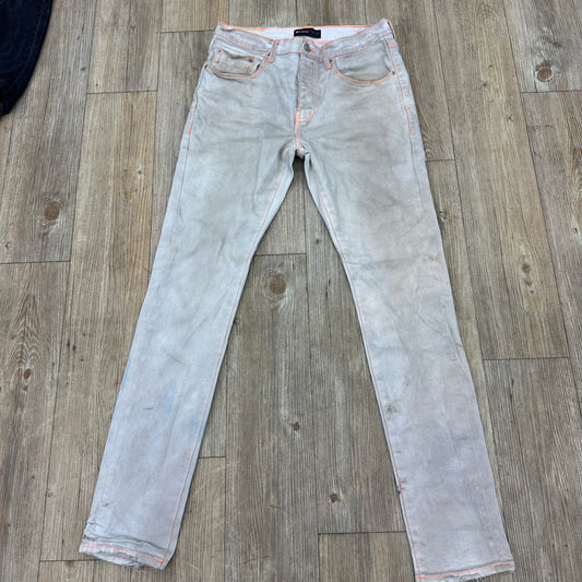 Purple Jean white dirt washed