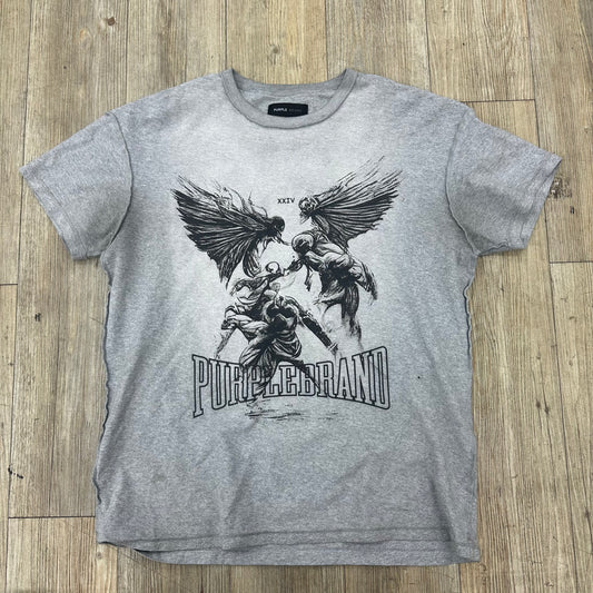 Used purple tee