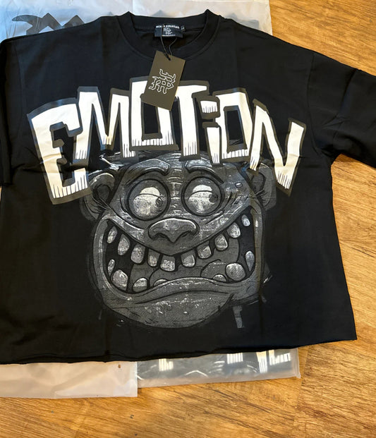 Mixed Emotion Black Monster Tee
