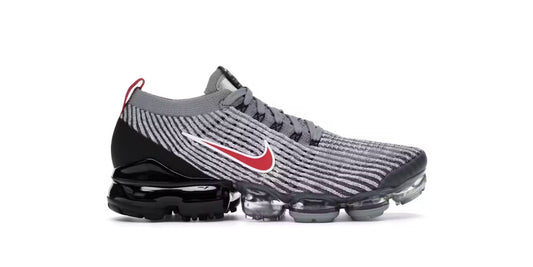 Nike Grey Red Vapor Max FlyKnit 3
