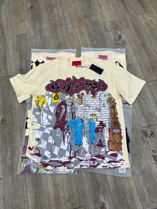 God speed cream stoner tee