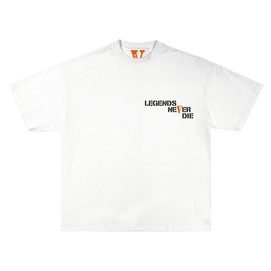 Vlone “Legends Never Die” White Tee Buttery Fly