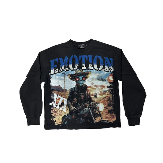 Mixed Emotion Black Racer Long Sleeve