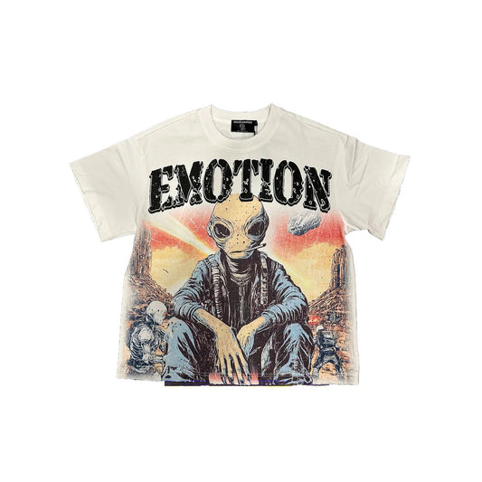 Mixed Emotion white invasion tee