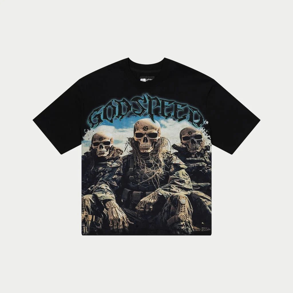 God speed Squadron black tee