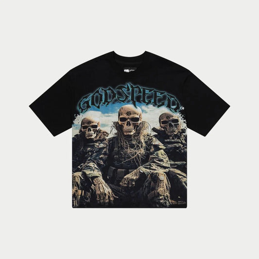 God speed Squadron black tee
