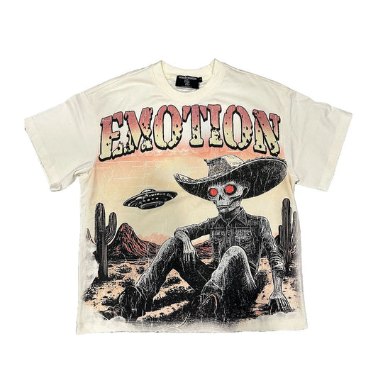 Mixed emotion cream deserted tee