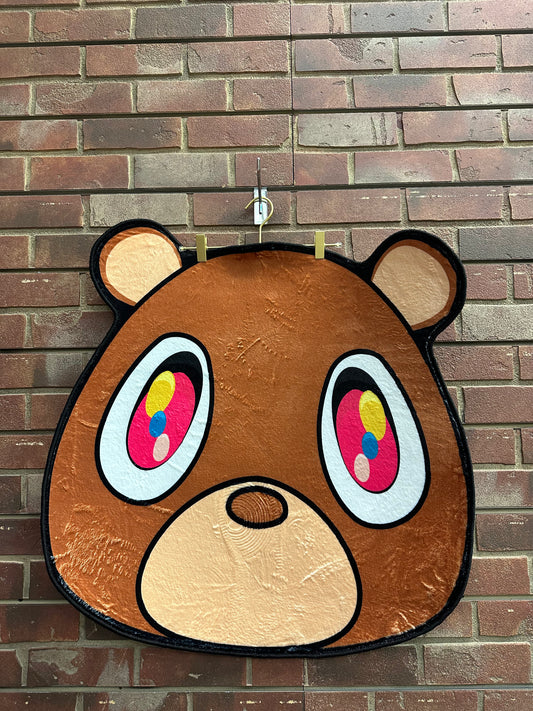 Kanye west bear face rug