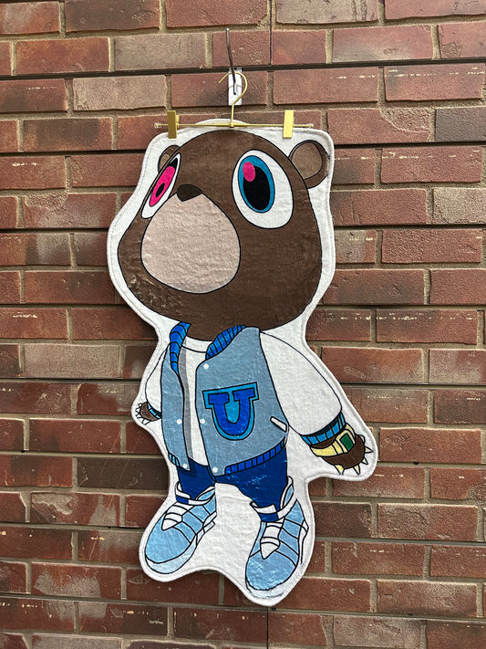 Graduation bear rug