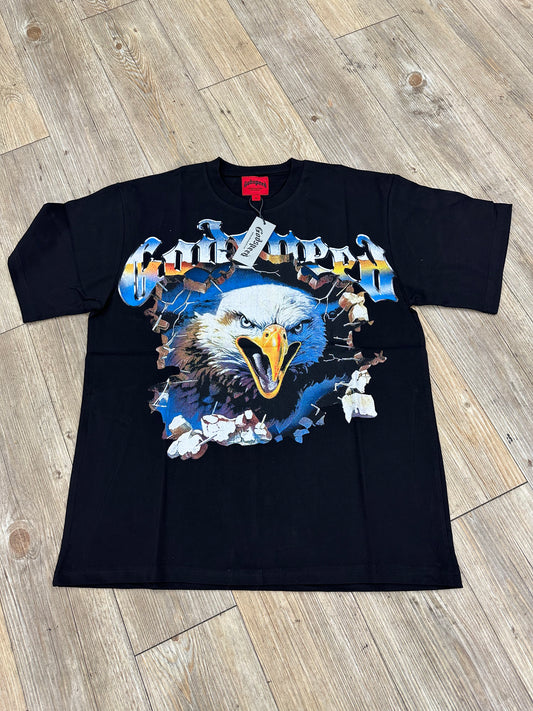 God speed black eagle tee