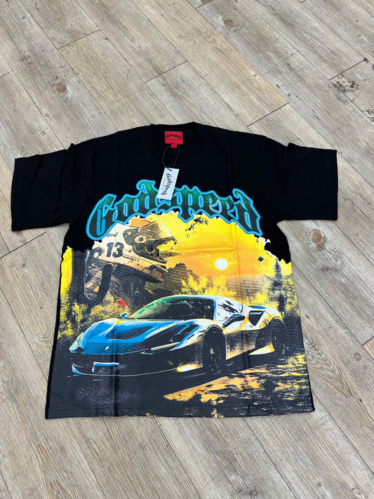 God speed black Ferrari tee